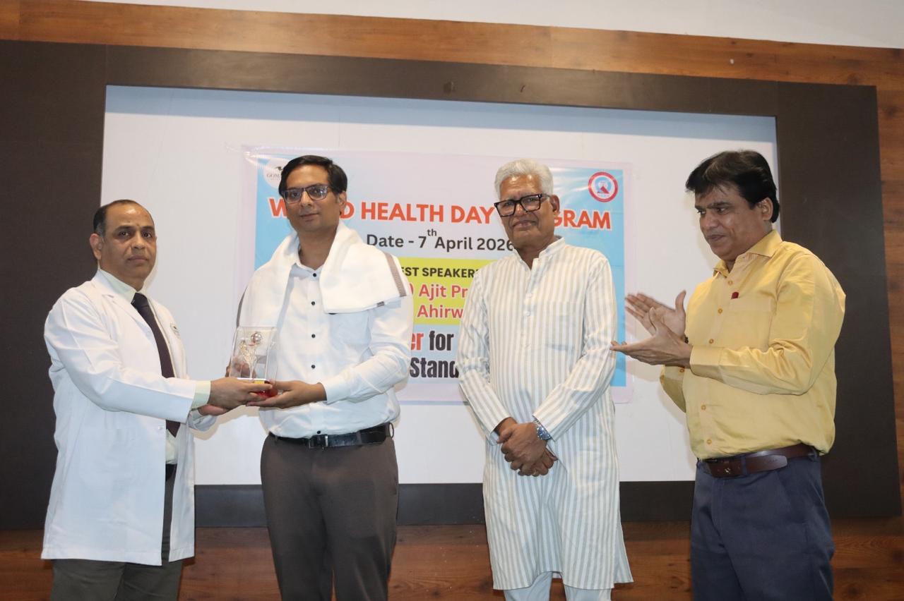 Professional health event photograph of Dr. Ajit Pratap Singh